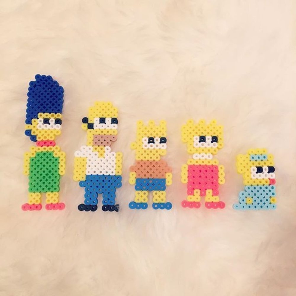The simpsons perler beads